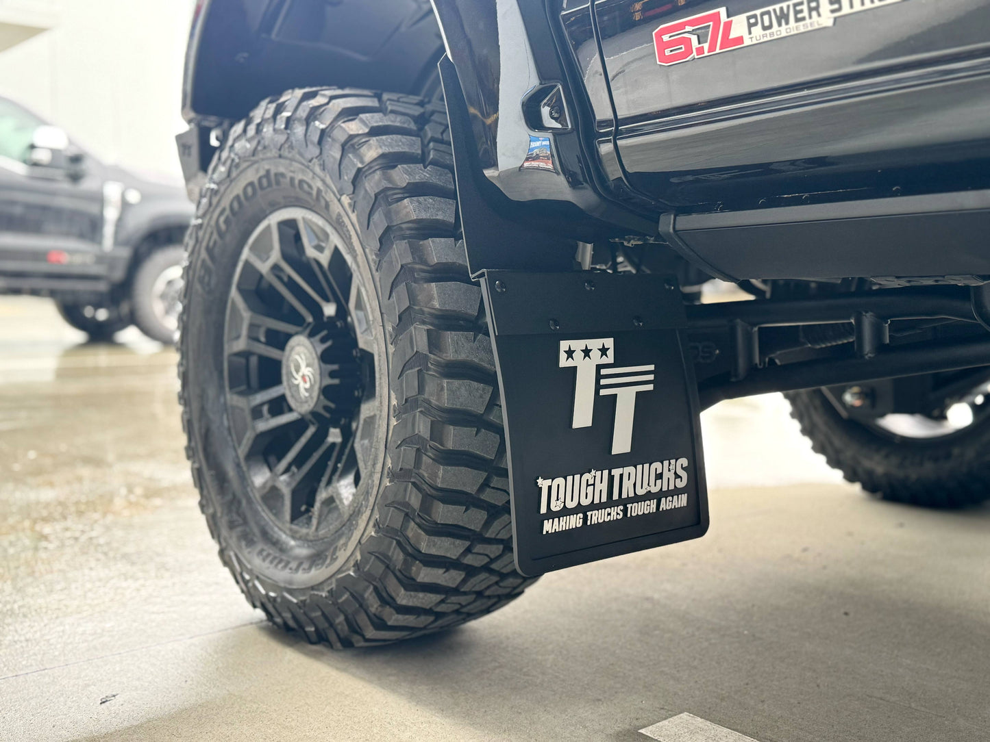 Tough Trucks Kickback Style Mud Flaps Front Pair (F250/F350 2017-2022)