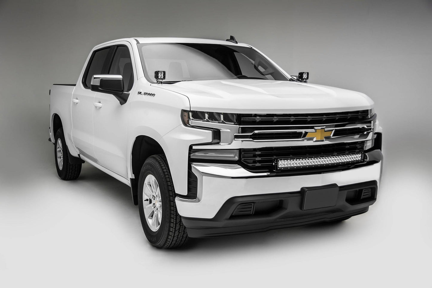 ZRoadz Front Bumper Top LED Bracket. Suits 30 Inch Curved LED Light Bar (not included) (Chevrolet Silverado 1500 2019-2022) Z322282