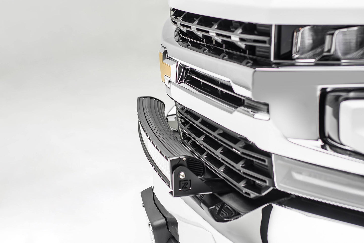 ZRoadz Front Bumper Top LED Bracket. Suits 30 Inch Curved LED Light Bar (not included) (Chevrolet Silverado 1500 2019-2022) Z322282