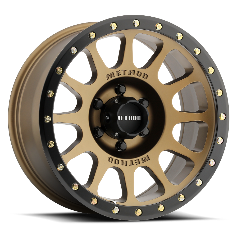 MR305 NV 18x9 6x139.7 0 METHOD BRONZE - MATTE BLACK LIP
