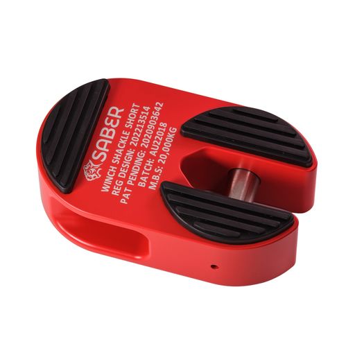 7075 Alloy Winch Shackle Short - Cerakote Red