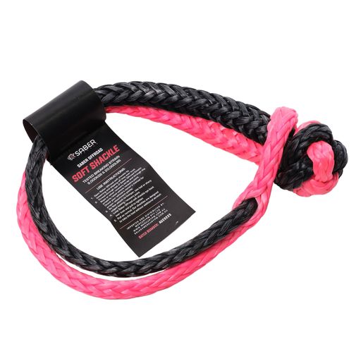 9,000KG SaberPro Soft Shackle - Pink & Black