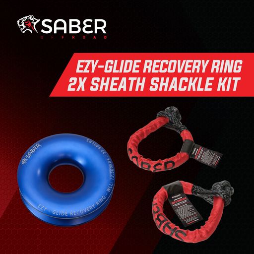 Ezy-Glide 12,500 WLL Recovery Ring , Bag & Twin Sheath Soft Shackles