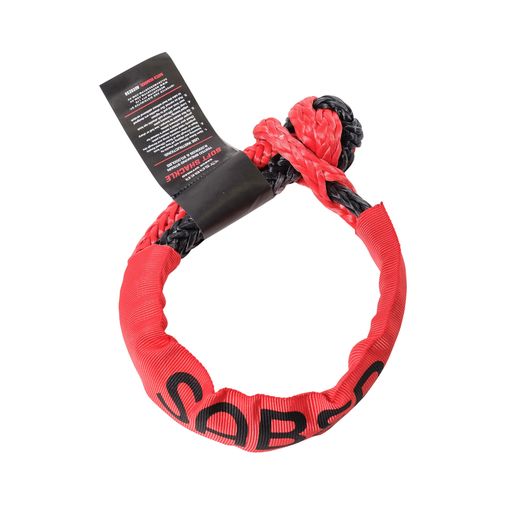 7075 Aluminium Rope Friendly Recovery Hitch - Blue Prismatic & 9K Soft Shackle