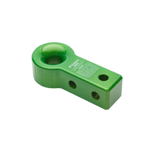 7075 Aluminium Rope Friendly Recovery Hitch - Green Prismatic