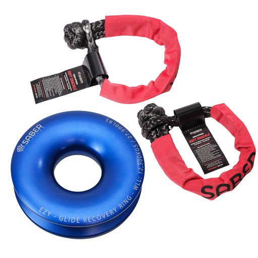 Ezy-Glide 12,500 WLL Recovery Ring , Bag & Twin Sheath Soft Shackles