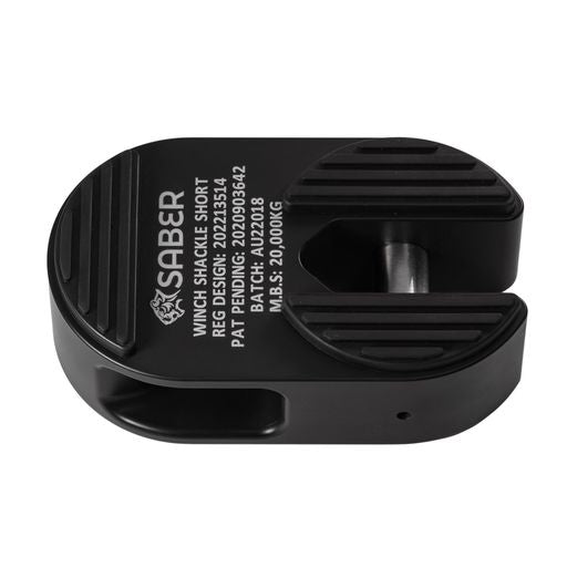 7075 Alloy Winch Shackle Short - Cerakote Black