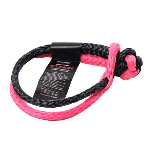 9,000KG SaberPro Soft Shackle - Pink & Black