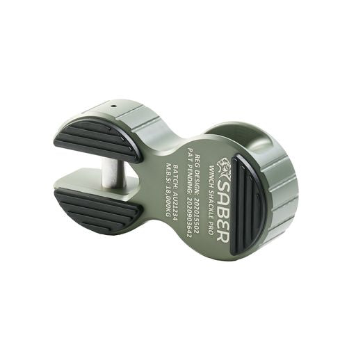 7075 Alloy Winch Shackle Pro - Cerakote Jungle Green