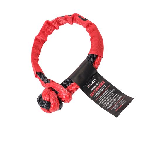 7075 Aluminium Rope Friendly Recovery Hitch - Black Cerakote & 9K Soft Shackle