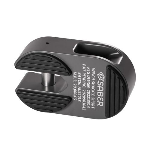 7075 Alloy Winch Shackle Short - Cerakote Grey