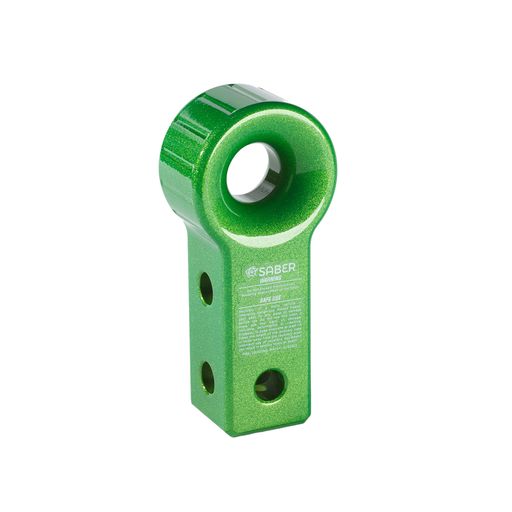 7075 Aluminium Rope Friendly Recovery Hitch - Green Prismatic