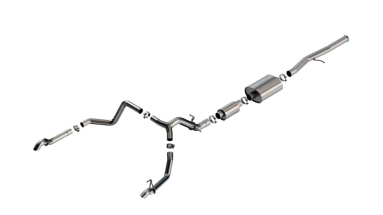 BORLA® Cat-Back S-Type Exhaust System SKU:140914  (Silverado 1500 ZR2 2022-2023)