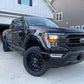 Fuel D596 Sledge Matte Blacks w/Gloss Black Lip 20x9, 8x180, +24 (Chev 2500)