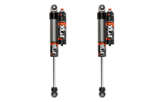 FOX 2.5 Rear Shocks W/ DSC Reservoir Adjuster | 0-1.5 Inch Lift | Performance Elite Series | Chevy Silverado And GMC Sierra 2500HD / 3500HD (20-23)