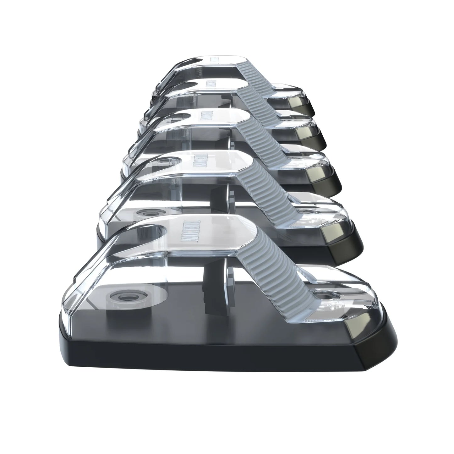 Recon Lighting 5-Piece LED Cab Roof Light Kit with Clear Lens & Amber LEDs (Ford Super Duty 17-23) Suits trucks WITHOUT factory cab roof lights)