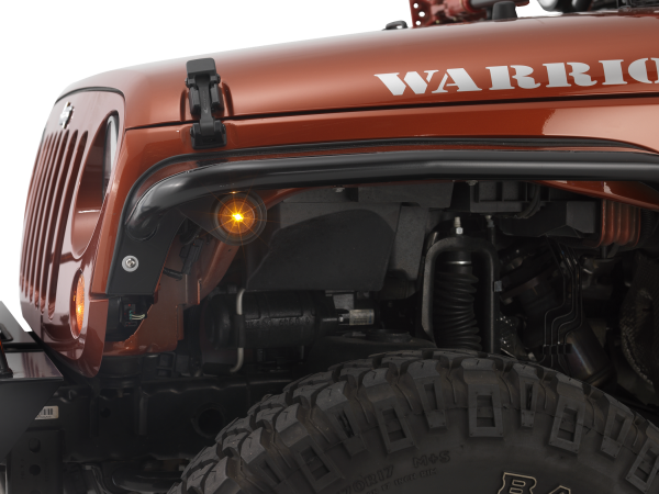 Warrior Products Universal - 2" Amber LED Sidemarker Light Kit for Warrior Tube Fender Flares