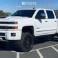 Fuel D596 Sledge Matte Blacks w/Gloss Black Lip 20x9, 8x180, +24 (Chev 2500)