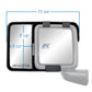 Snap & Zap Towing Mirrors 80750 (JEEP Wrangler JL Models (2018)/ Wrangler (19 & up), Gladiator (20-& up))