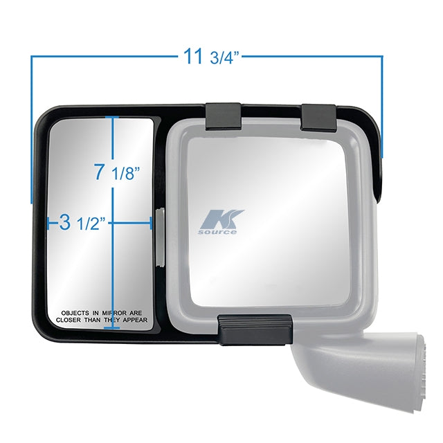 Snap & Zap Towing Mirrors 80750 (JEEP Wrangler JL Models (2018)/ Wrangler (19 & up), Gladiator (20-& up))