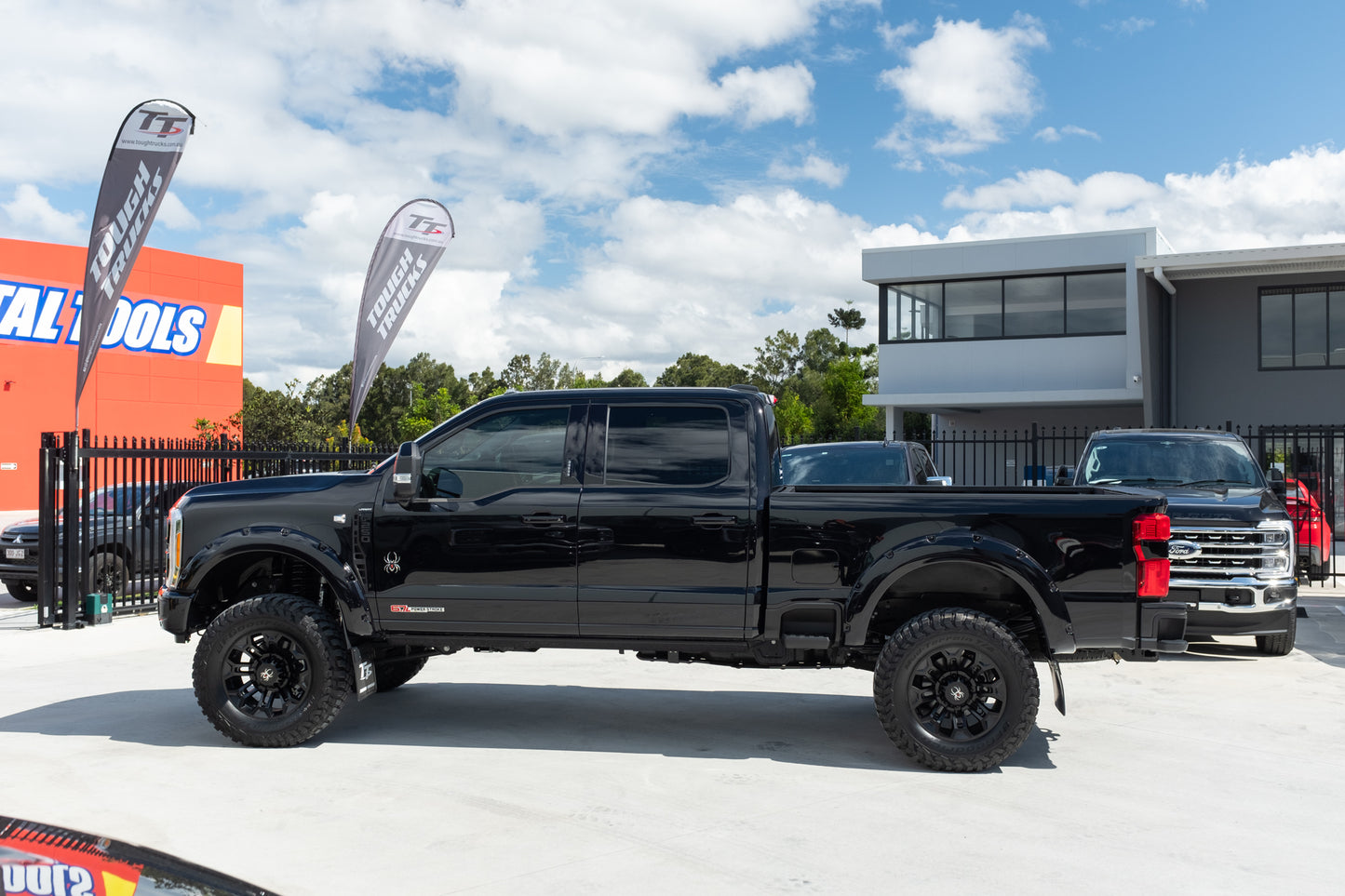 NEW 2023 F250 LARIAT 'BLACK WIDOW' by SCA PERFORMANCE - &nbsp;AGATE BLACK (STOCK #5054).