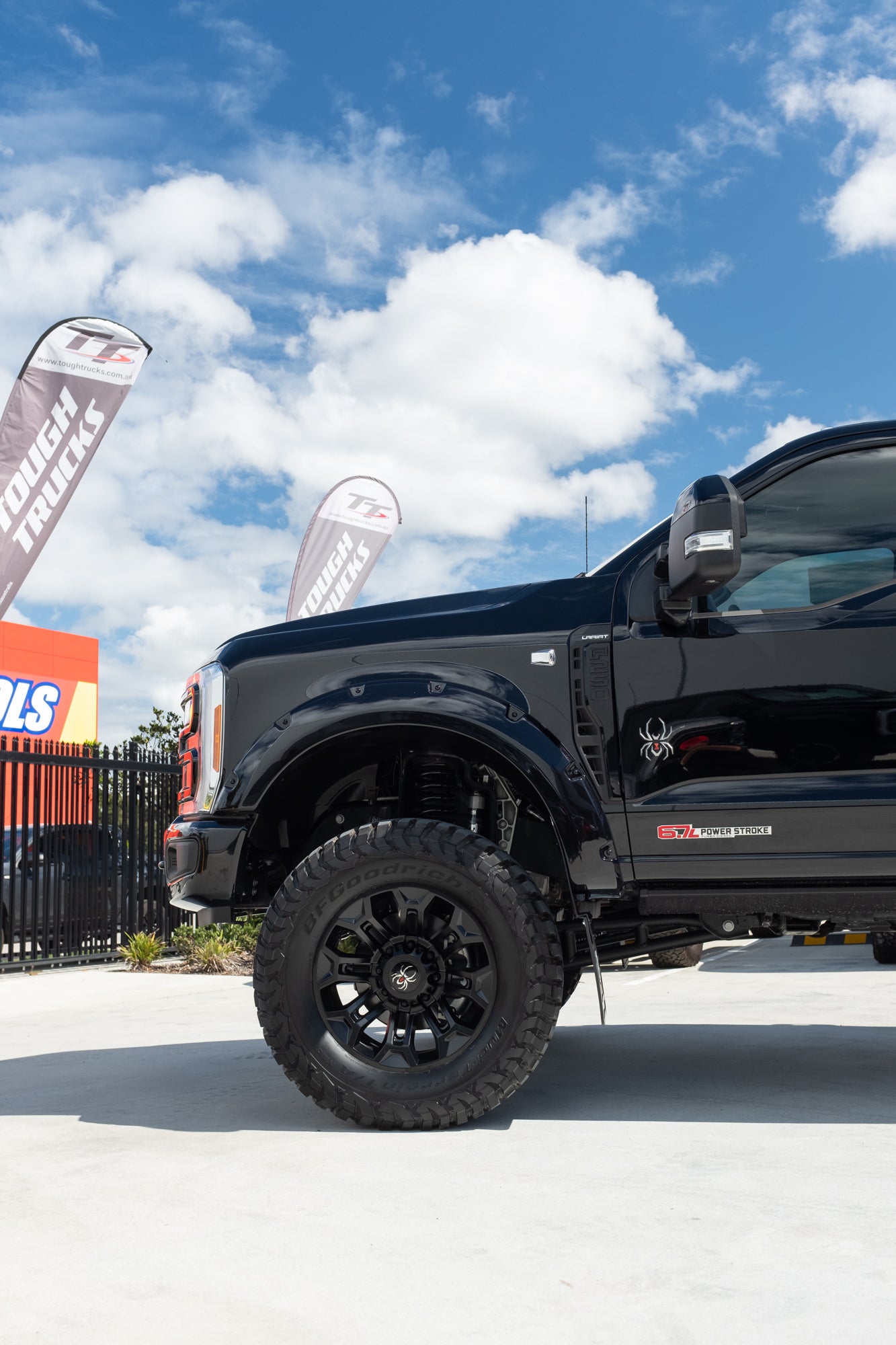NEW 2023 F250 LARIAT 'BLACK WIDOW' by SCA PERFORMANCE - &nbsp;AGATE BLACK (STOCK #5054).