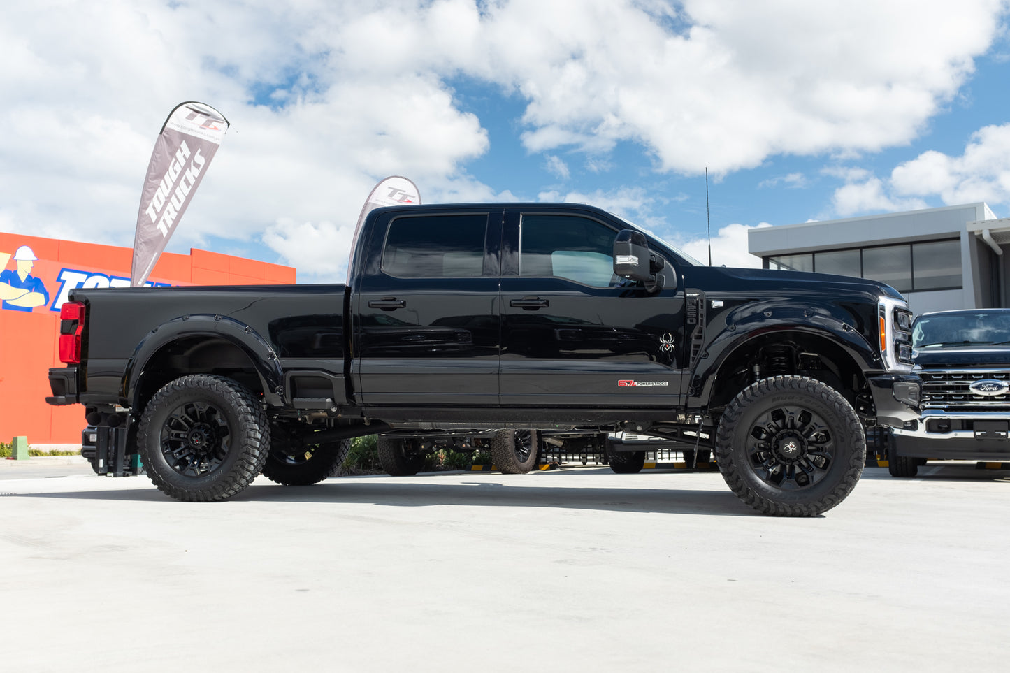 NEW 2023 F250 LARIAT 'BLACK WIDOW' by SCA PERFORMANCE - &nbsp;AGATE BLACK (STOCK #5054).