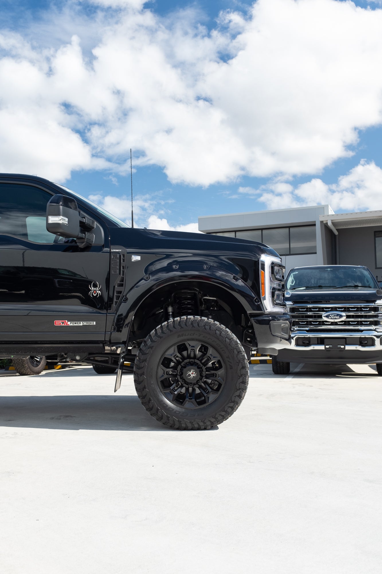 NEW 2023 F250 LARIAT 'BLACK WIDOW' by SCA PERFORMANCE - &nbsp;AGATE BLACK (STOCK #5054).