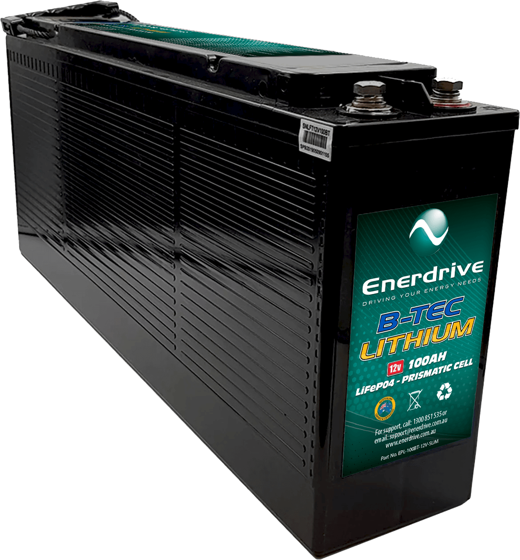 Enerdrive B-TEC 12V 100Ah Slimline Lithium Battery