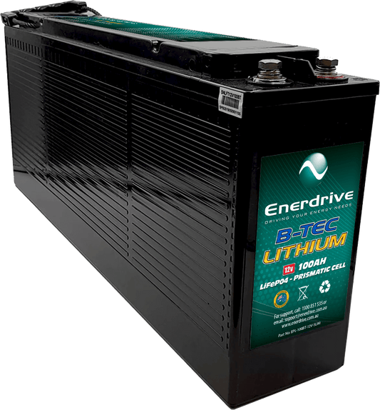 Enerdrive B-TEC 12V 100Ah Slimline Lithium Battery