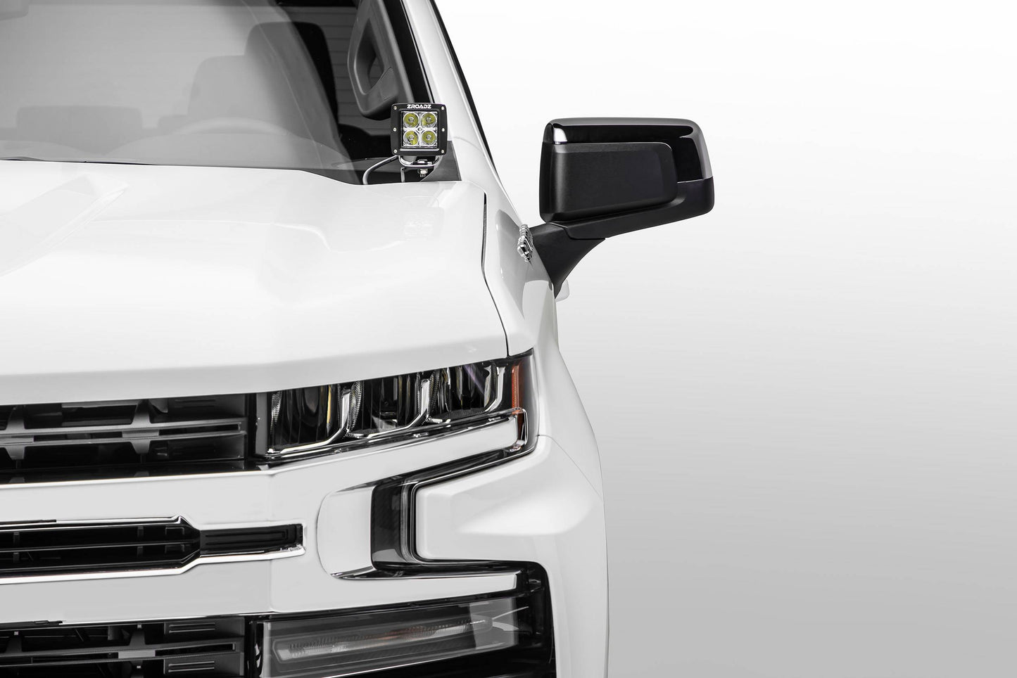 ZRoadz Hood Hinge Bracket kit. Suit 3 Inch LED Pod Lights (Chevrolet Silverado 1500 2019-2022) Z362181