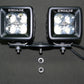 Zroadz Adapter Plate to mount four 3 Inch LED Pod Lights to Hood Hinge Bracket (Universal) Z360002