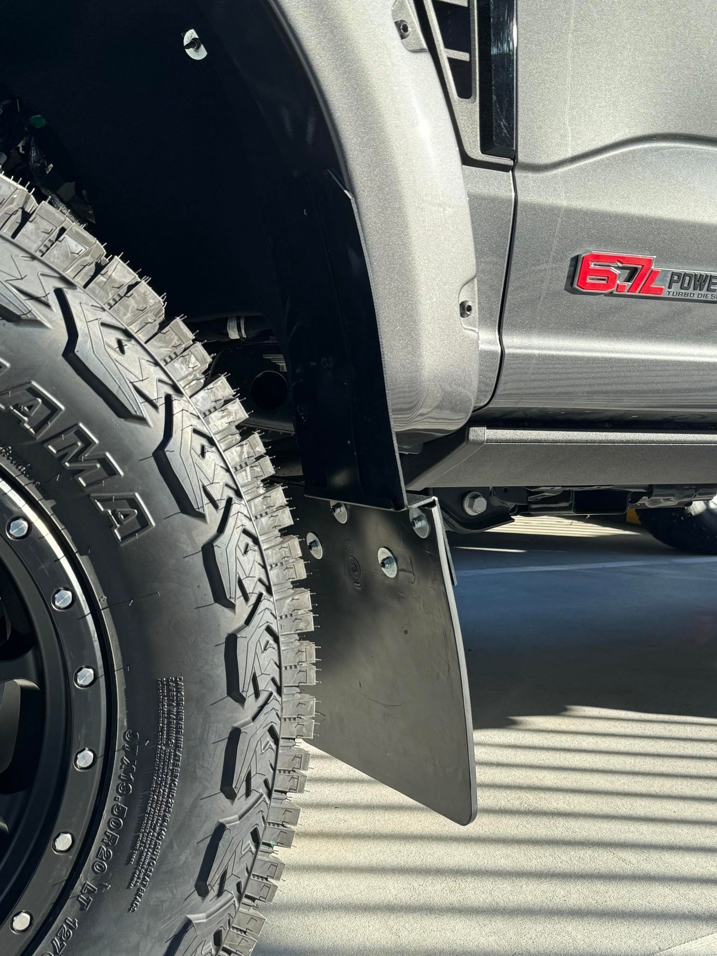 Tough Trucks Kickback Style Mud Flaps Front Pair (F250/F350 2017-2022)