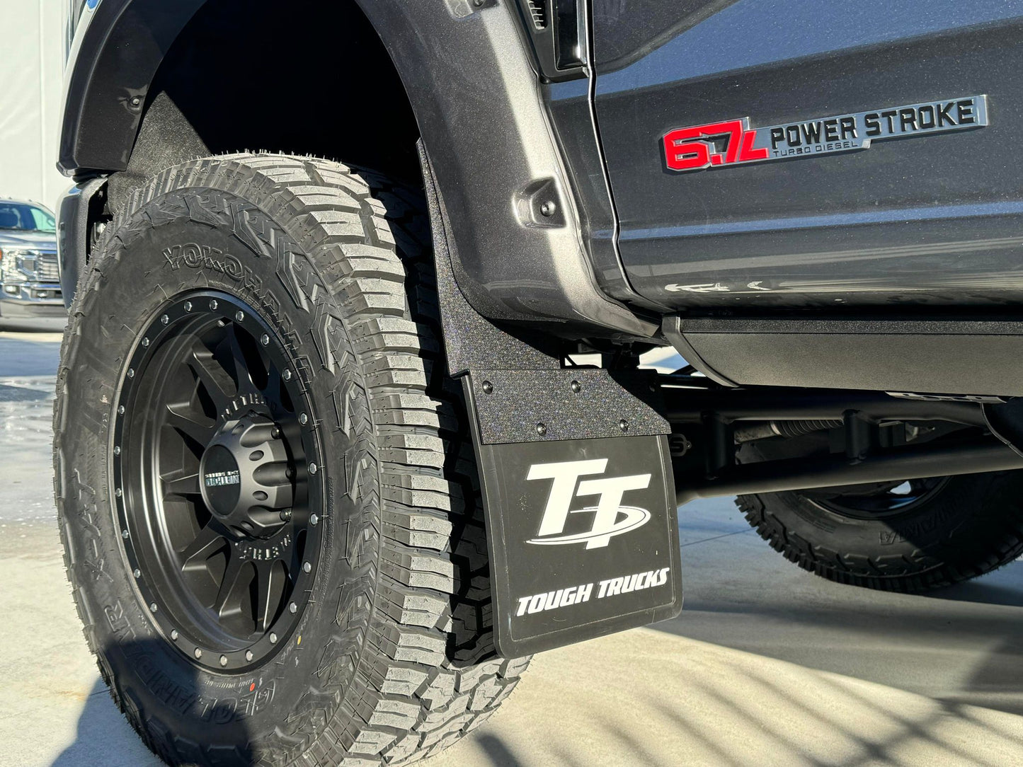 Tough Trucks Kickback Style Mud Flaps Set of Four (F250/F350 2017-2022)