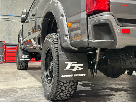 Tough Trucks Kickback Style Mud Flaps Rear Pair (F250/F350 2017-2022)