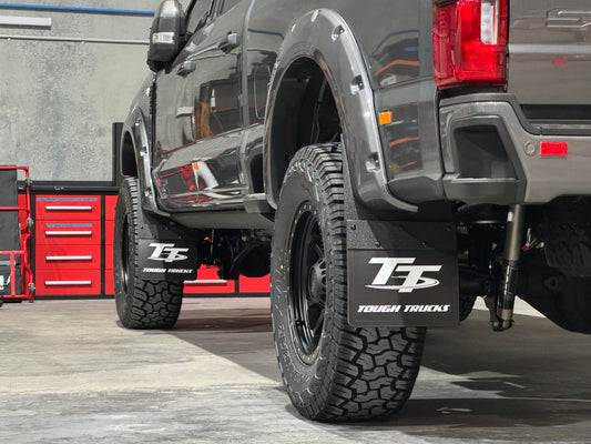 Tough Trucks Kickback Style Mud Flaps Set of Four (F250/F350 2017-2022)