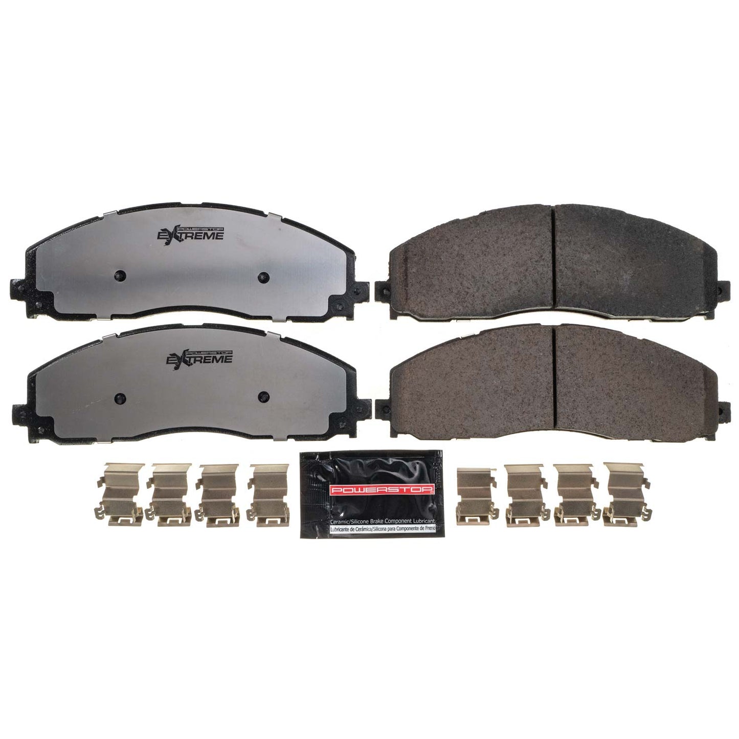 PowerStop Extreme Z36 Truck & Tow Carbon-Fibre Ceramic Brake Pads - FRONT Pair (Ford Superduty 6.7L Powerstroke 2017-2023)