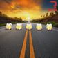 Recon Lighting 5-Piece LED Cab Roof Light Kit with Clear Lens & Amber LEDs (Ford Super Duty 17-23) Suits trucks WITHOUT factory cab roof lights)