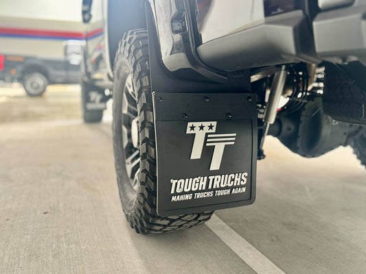 Tough Trucks Kickback Style Mud Flaps Rear Pair (F250/F350 2017-2022)