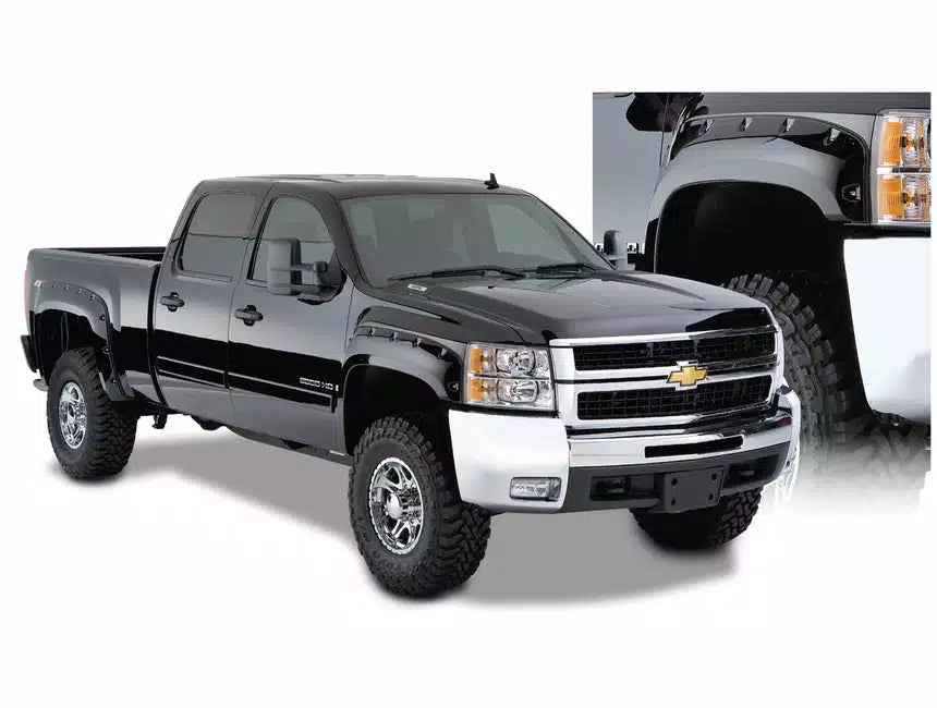 Bushwacker Pocket Flares 4pc Set (Chevy 2500HD 2009-2014) 40924-02