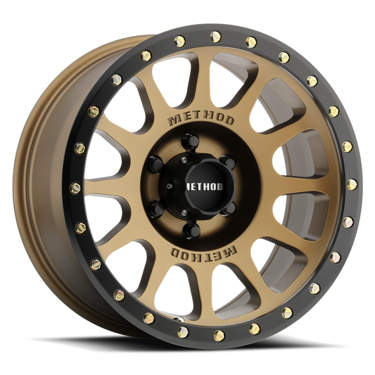MR305 NV 17x8.5 5x139.7 0  METHOD BRONZE - MATTE BLACK LIP