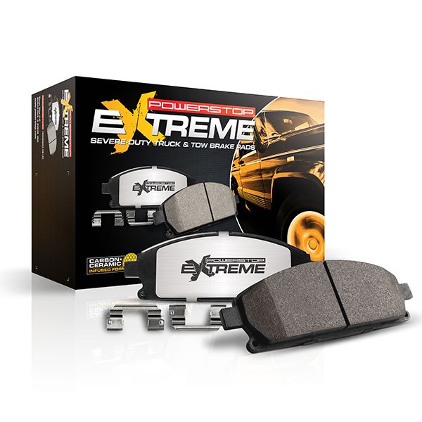 PowerStop Extreme Z36 Truck & Tow Carbon-Fibre Ceramic Brake Pads - FRONT Pair (Ford Superduty 6.7L Powerstroke 2017-2023)