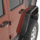 Warrior Products 2007 - 2018 Jeep Wrangler JK/JKU 6-1/2" Wide Rear Tube Fender Flares (Black Powder Coated Steel)