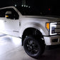 Recon Lighting 5-Piece LED Cab Roof Light Kit with Smokedr Lens & White LEDs (Ford Super Duty 17-23) Suits trucks WITHOUT factory cab roof lights)