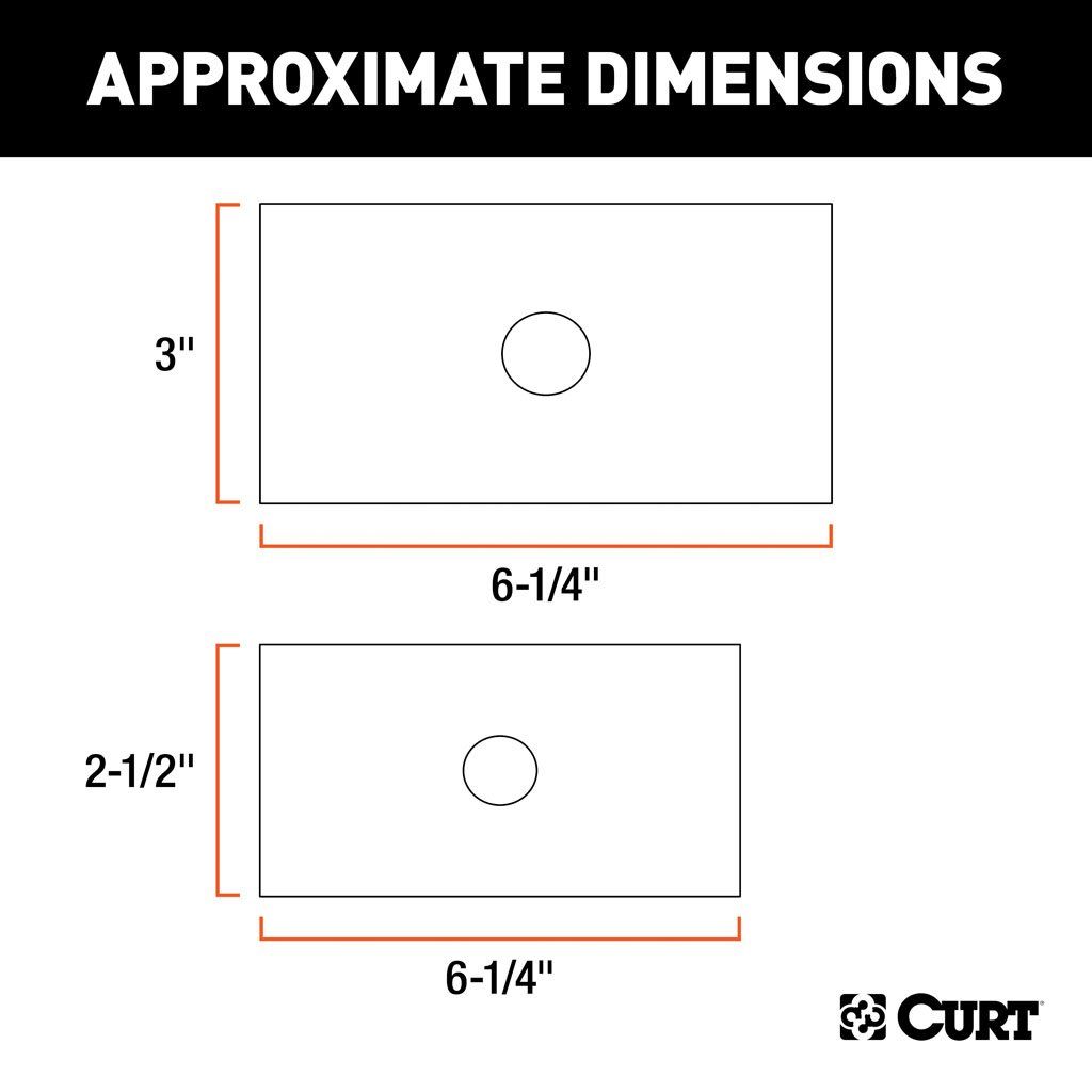 Curt 45408 Reducer Sleeve Set 3in to 2.5in to 2.0in, Two Piece Set