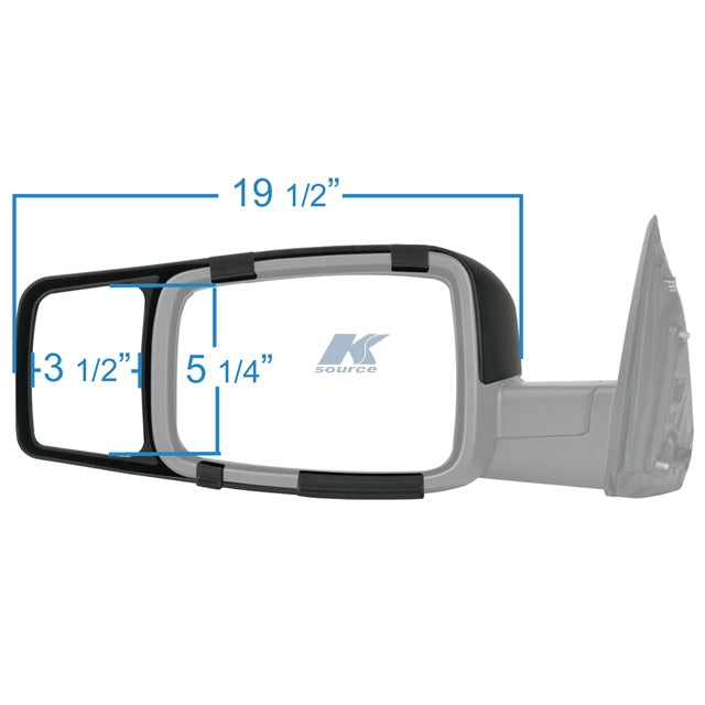 Snap & Zap Towing Mirrors 80710 (RAM 1500 DS (2009-2018), 1500 DS Classic (2019-2021), 2500/3500 (2010-2019))