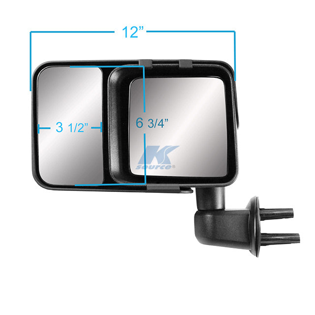 Snap & Zap Towing Mirrors 80740 (JEEP Wrangler(2007-2017)/ Wrangler JK Models only (2018))