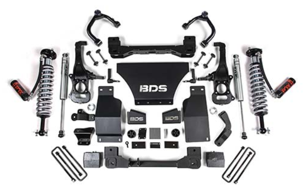 BDS 4" Fox Coilover Lift Kit w/DSC (Chevy Silverado 1500 2019-2021)