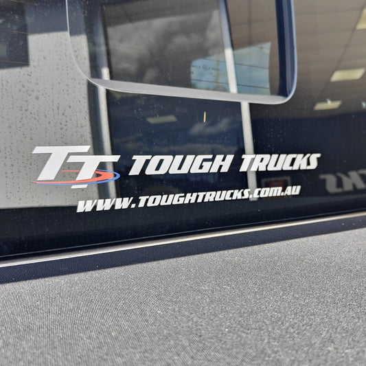 Tough Trucks Vehicle Sticker (40cm x 7cm)