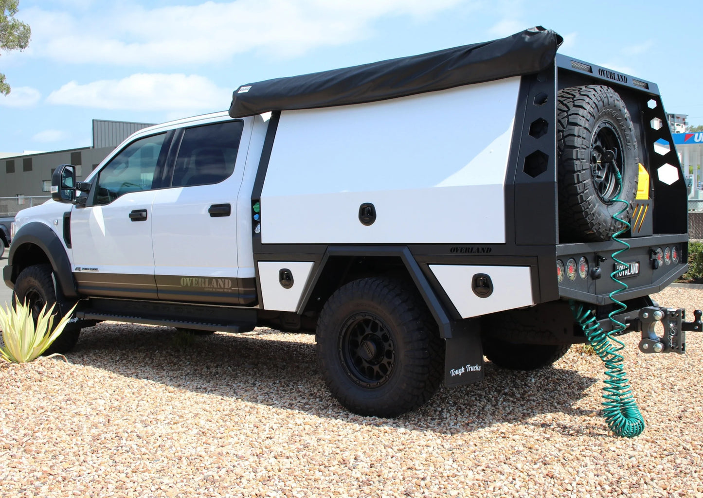 Tough Trucks Kickback Style Mud Flaps Rear Pair (F250/F350 2017-2022)